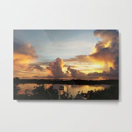 Sunset by Marc Olson Metal Print | Digital, Nature, Landscape, Sunset, Sun, Clouds, Tropical, Florida, Sky, Beautiful 