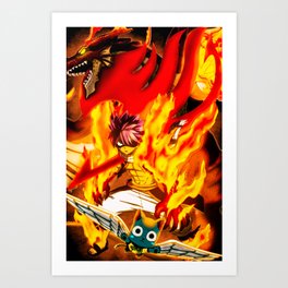 Natsu Fairytail's Fire DragonSlayer Art Print