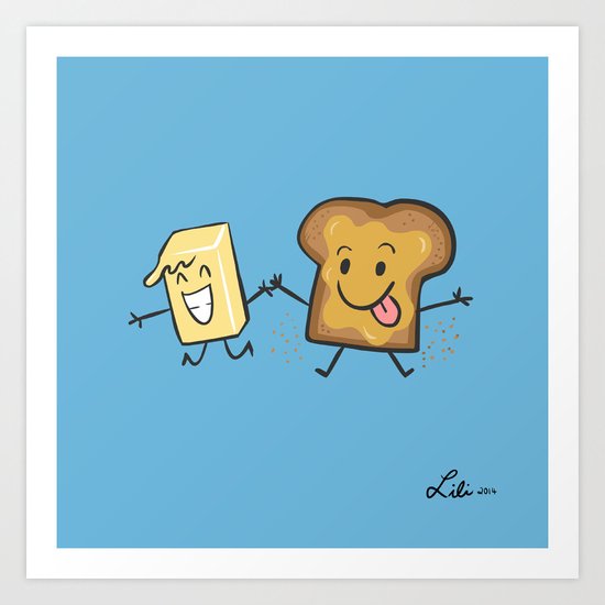 Kaya Toast Art Print