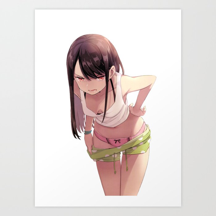 Angry anime girl Art Print by Vertum | Society6