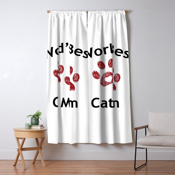 Cat Mom Paw Print With Hearts Happy Mother S Day Blackout