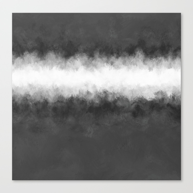 Dove Gray And White Light Abstract Canvas Print By