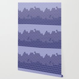 Honeycomb Purple Violet Very Peri Hive Wallpaper