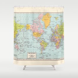 Geography Shower Curtains Society6