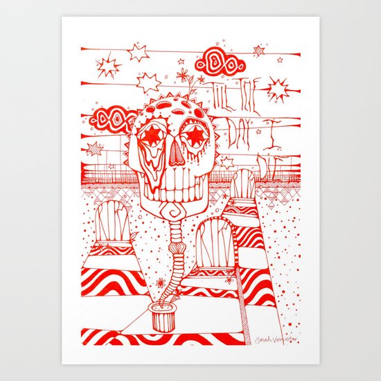 Dead Head Art Print