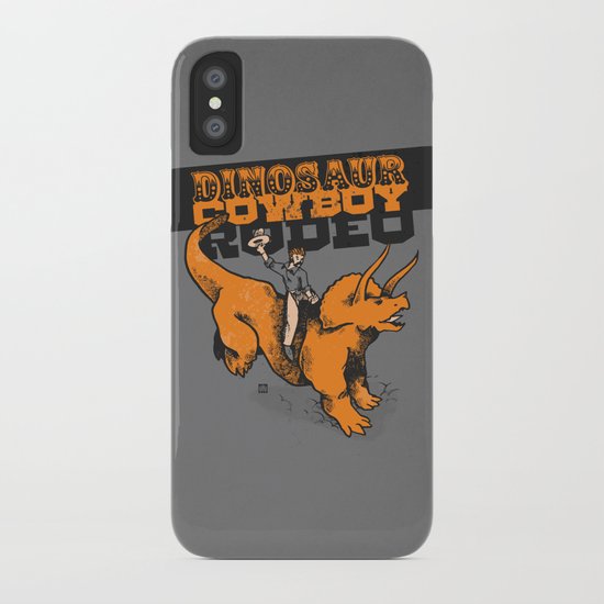 Dinosaur Cowboy Rodeo! iPhone Case