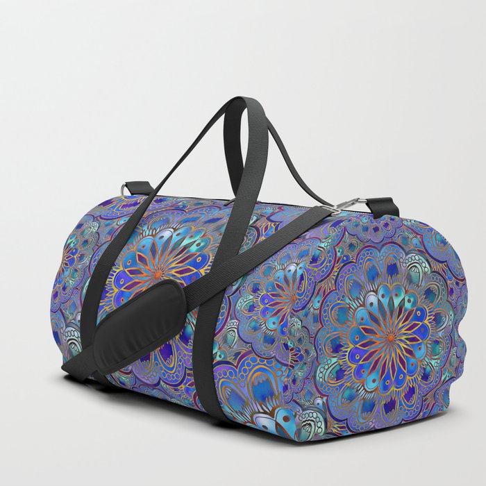 Mandala with Silk Effect Duffle Bag