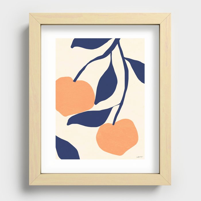 Tree of Peaches Recessed Framed Print