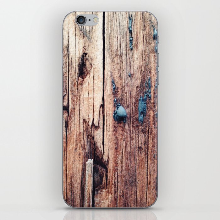wood grain iPhone Skin