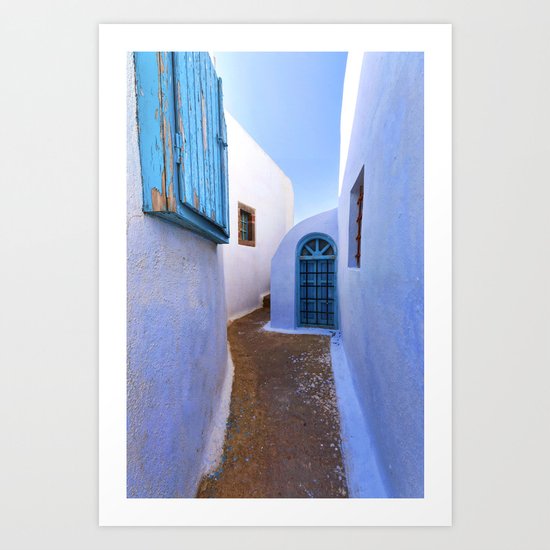 Mediterranean blue Art Print