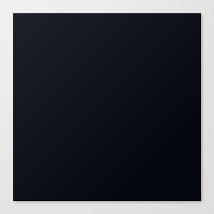 Blue-Black Charcoal Canvas Print