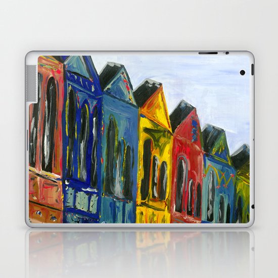 Rainbow Row Laptop & iPad Skin