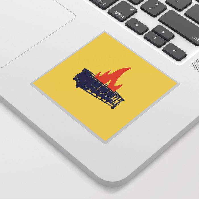Image result for dumpster fire sticker