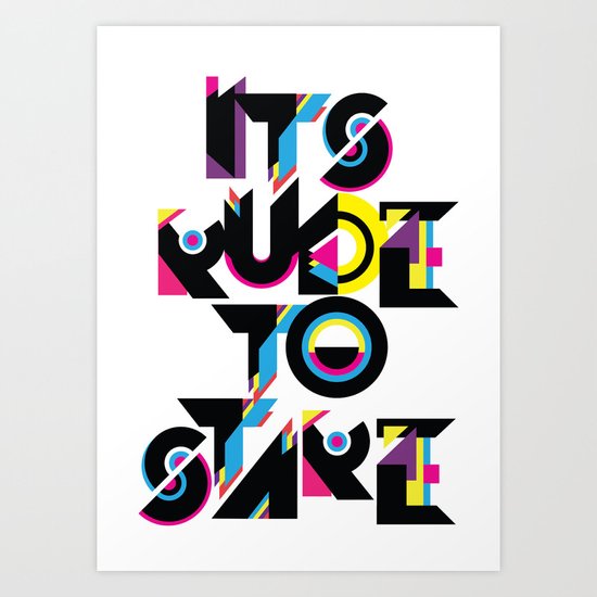 It's Rude To Stare Art Print