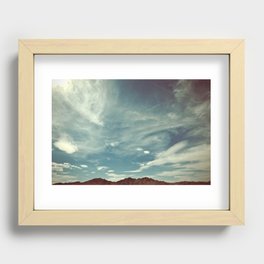 Clouds and Sky Recessed Framed Print