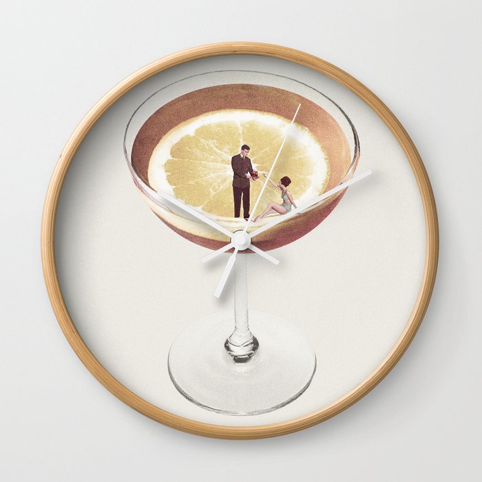 My drink needs a drink Wall Clock