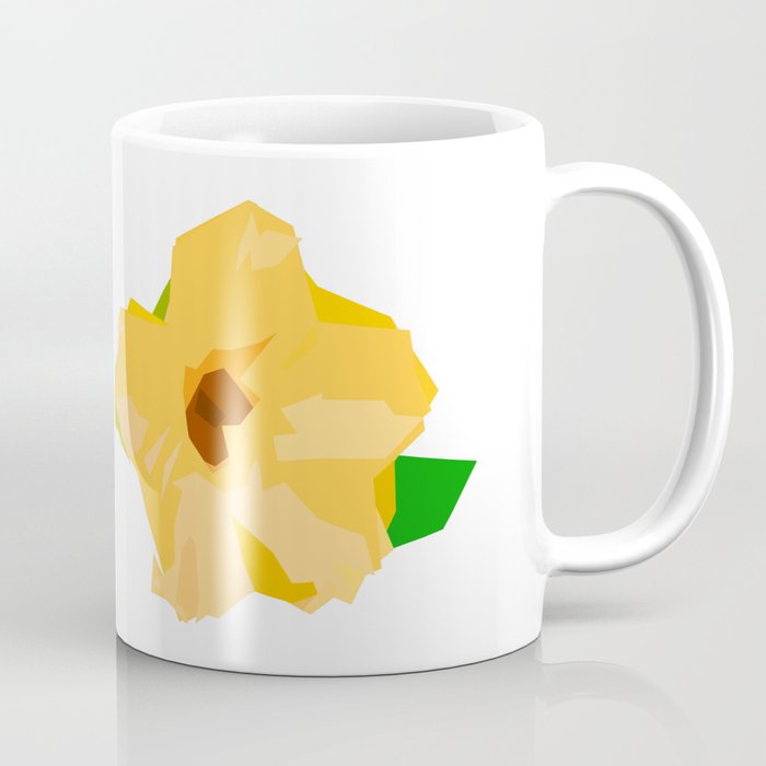 Sunflower Flower geometric daisy yellow Coffee Mug