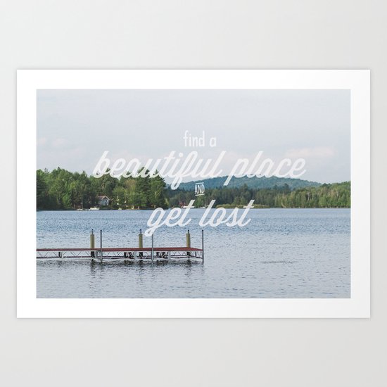 get lost Art Print