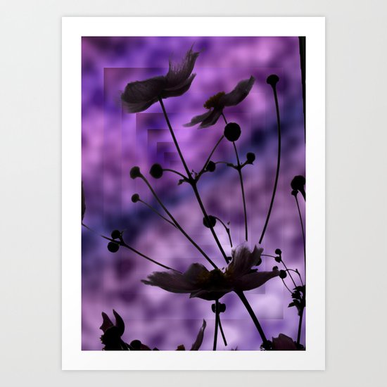 purple shadow Art Print