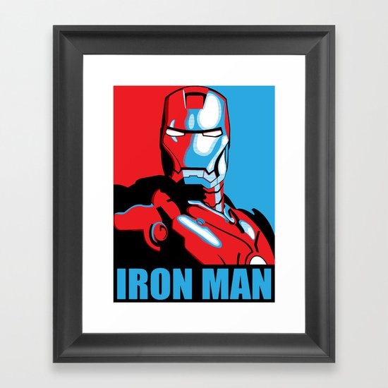 Iron Man Framed Art Print