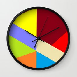 Crazy Color Wall Clock | Colorfulgraphic, Colorfulyogamat, Bathrug, Bright, Graphic, Retro, Colorfulmask, Colorfulpicture, Retroyogamat, Colors 