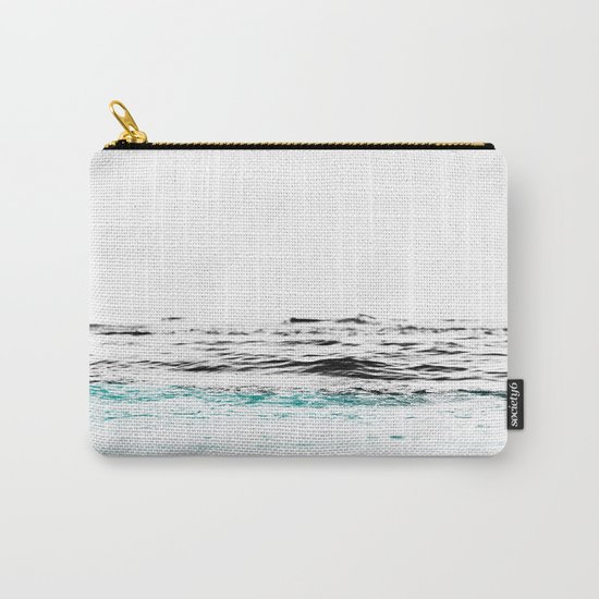 Minimalist ocean waves Carry-All Pouch