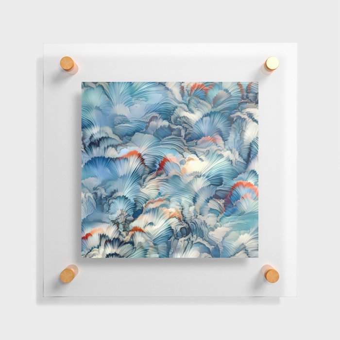 Cloud And Feather Art Collection Floating Acrylic Print