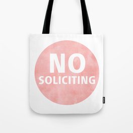 No Soliciting – Sacred Eye, Pink Tote Bag