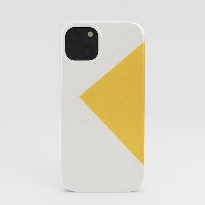 White / Yellow iPhone Case