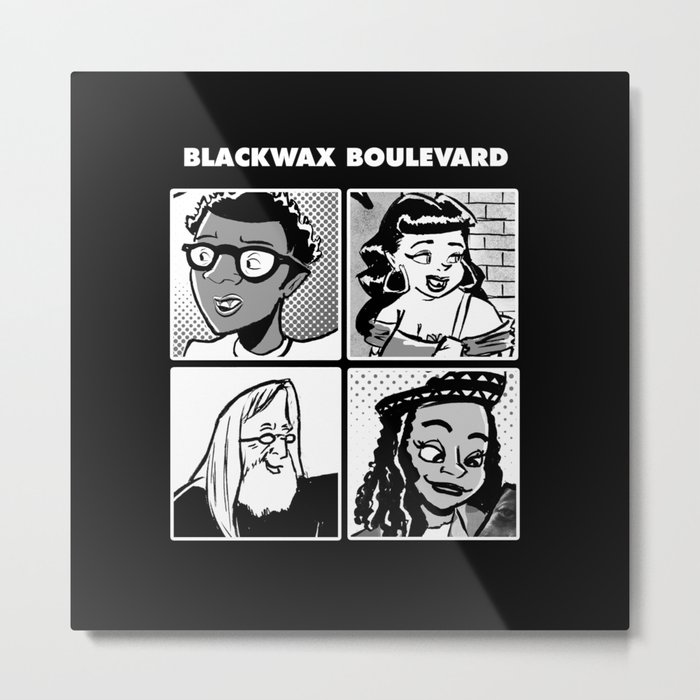 Blackwax Boulevard Album Cover  Metal Print