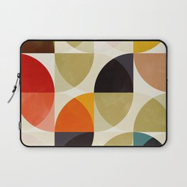 mid century color geometry shapes Laptop Sleeve