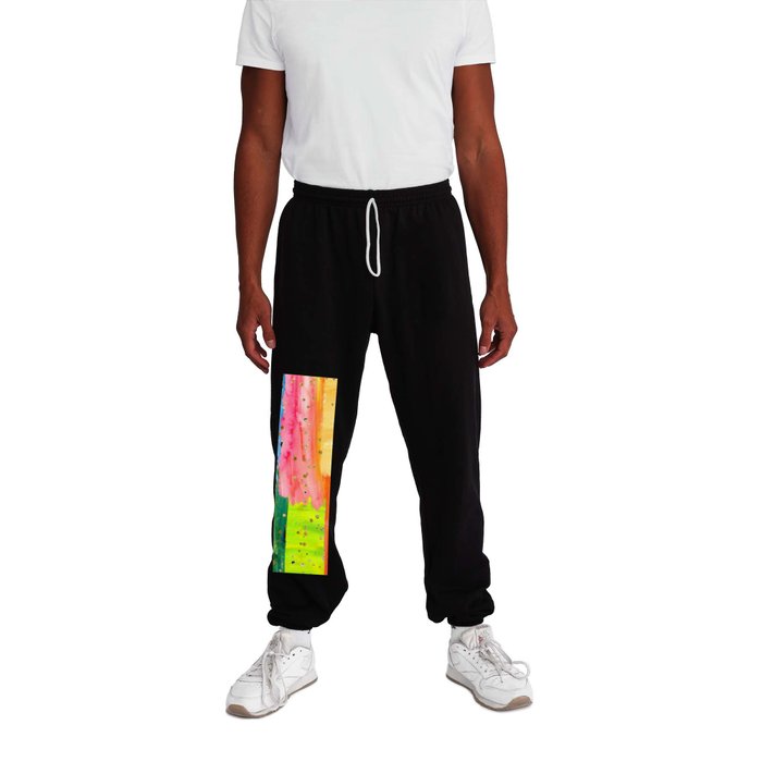 Glitter Color Abstract Elegant Collection Sweatpants