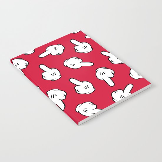 HATERS GONNA HATE! Pattern in red Notebook