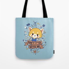 Little but Tough // Cute & Aggresive Red Panda, Aggretsuko, Kawaii Metal Tote Bag