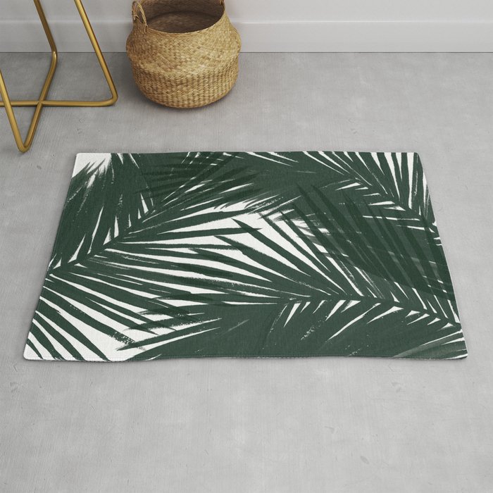 Palms Green Rug by caitlinworkman | Society6