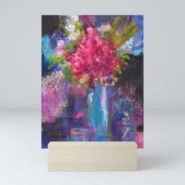 Abstract Flower in Vase Mini Art Print