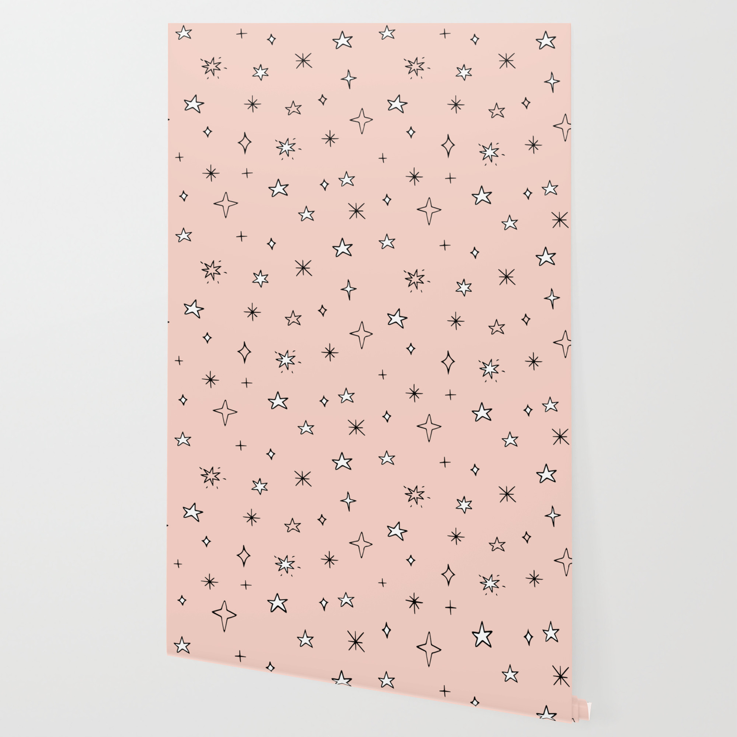 Cute Sparkly Stars Wallpaper By Saraeshak Society6