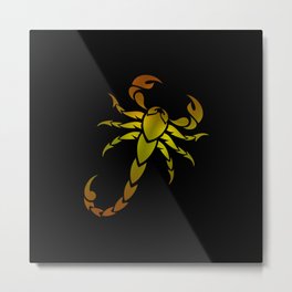 Scorpion Metal Print | Graphicdesign, Hiphop, Southwest, Escorpiao, Digital, Scorpion, Pattern, Other, Tribal, Cool 