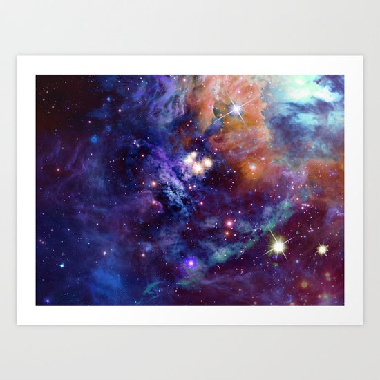 Bright nebula Art Print