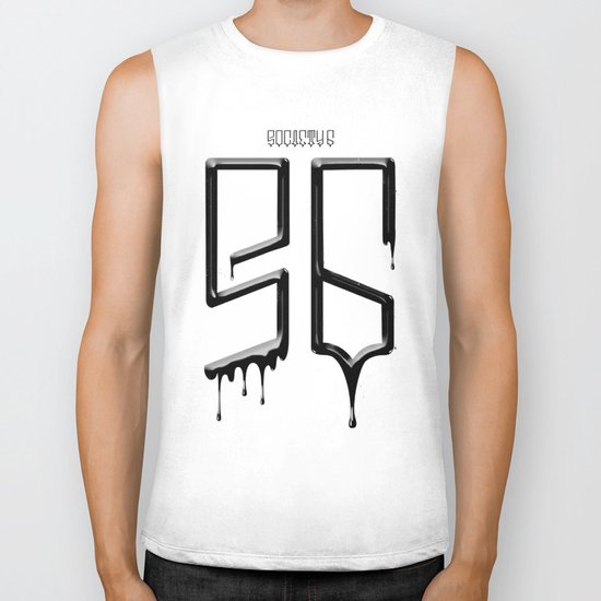 S6 TEE BLACK PAINT Biker Tank