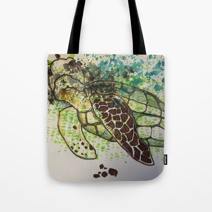 Hawksbill Sea Turtle Tote Bag