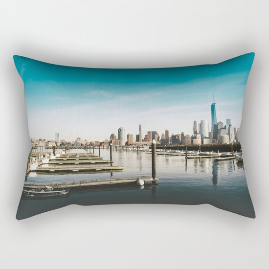 Silent City View - NYC Rectangular Pillow