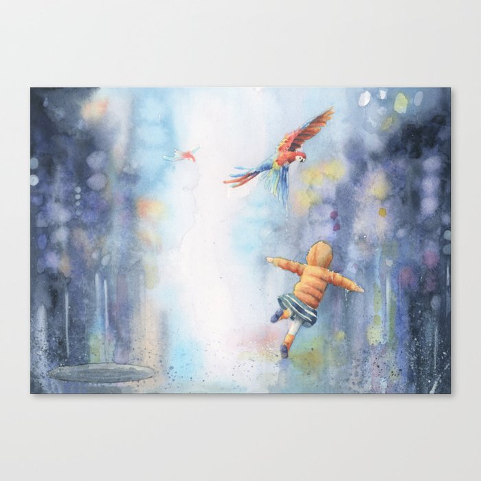 Can You Fly in Rain? Canvas Print