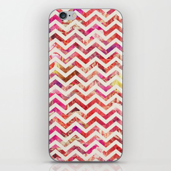 FLORAL CHEVRON iPhone Skin