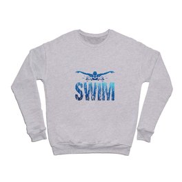 Swim - Vintage Swimmer Crewneck Sweatshirt