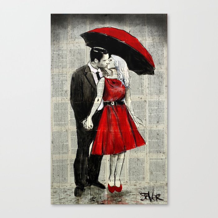 SHE WORE RED Canvas Print