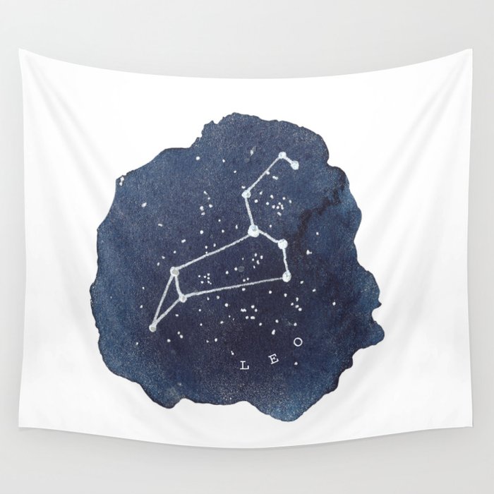 leo constellation zodiac Wall Tapestry