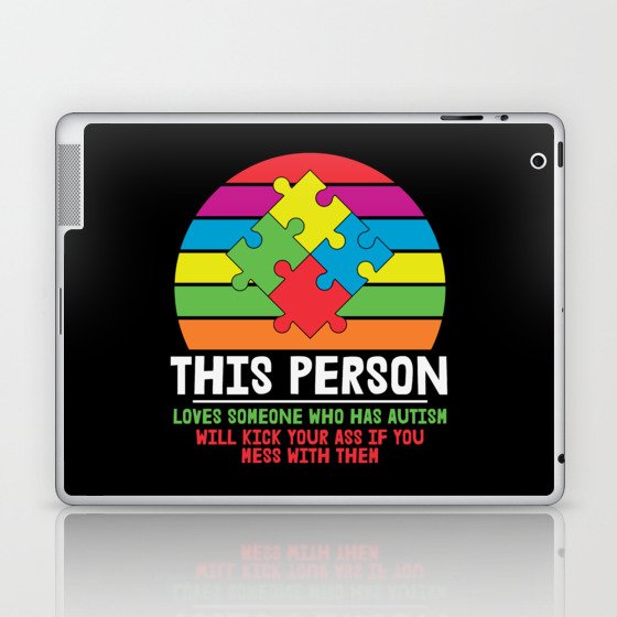 Love Someone With Autism Laptop & iPad Skin