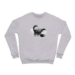 Scorpion with stinger ready to attack. Entomologist gift. Perfect present for mom mother dad father  Crewneck Sweatshirt