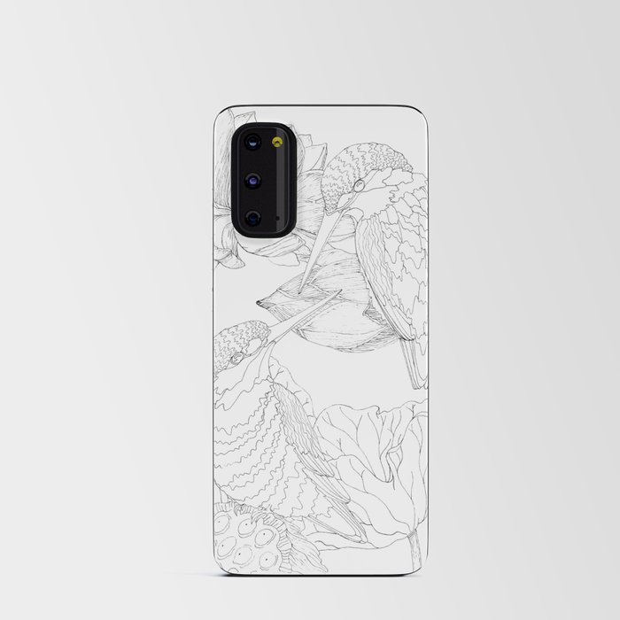 Kingfishers with lotus flowers Android Card Case
